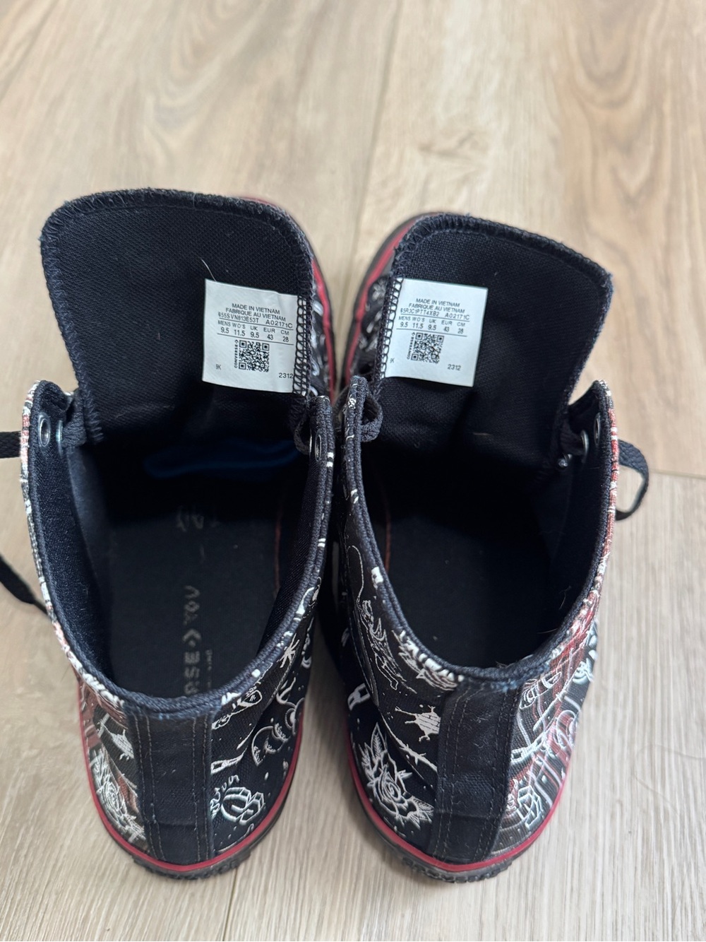 Converse Chuck Taylor Xavi Official Graphic Doodle Men's High-Top Sneakers 9.5 - Picture 7 of 8